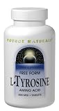 L-Tyrosine 100 Tabs, 500 mg (Free Form Amino Acid) - Source Naturals