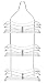 Aquatico Wave-Style 3 Tier Shower Caddy, Chrome