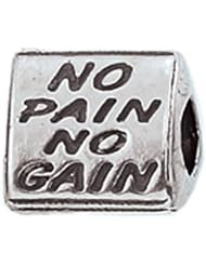 Zable (tm) Sterling Silver Gym Rat Bead / Charm