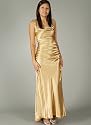 Satin Jewel Dress for Bridesmaid Formal Prom