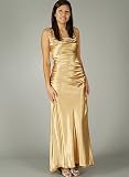 Satin Jewel Dress for Bridesmaid Formal Prom