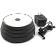 Rotating Light Base Showcase Display Black
