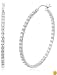 Platinum Overlay Sterling Silver Cubic Zirconia 