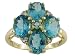  : 10KT 5.16CTW PARAIBA COLOR APATITE RING