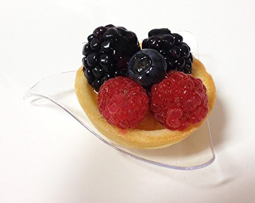 SupaCute Desserts Clear Plastic Plate 48 pcs Triangle Appetizer or Dessert Plate