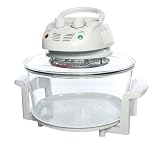 Designer Habitat 12 Litre Premium 1400w Halogen Oven Cooker complete with Extender Ring (to 17 Litre), Lid Holder, Steamer, Frying Pan, Skewers, Low Rack, High Rack, Glove plus FREE starter guide with Recipes  from Designer Habitat