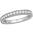 14K White Gold Diamond Band - 0.49 Ct.