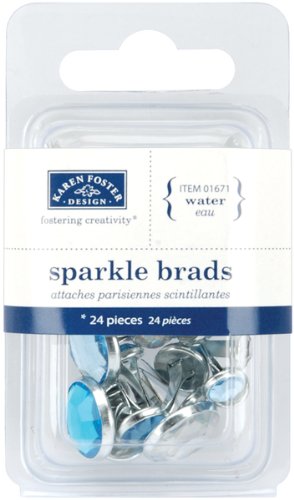 Karen Foster Design Sparkle Brads Rhinestone 