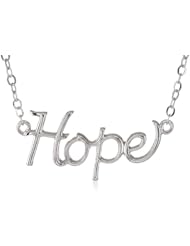 Sterling Silver "Hope" Necklace, 17"