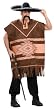Adult Mexican Poncho Costume - Adult Std.