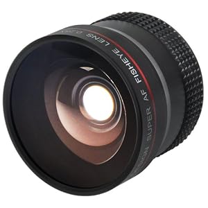 Precision Design 0.25x Super AF Fisheye Lens for Canon Rebel T1i, T2i, T3, T3i, XS, XSi, EOS 50D, 60D, 7D, 5D, 1D, 1Ds Mark II III IV Digital SLR Cameras