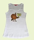 Stuff It Turkey White Tank T-Shirt - Medium