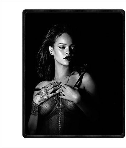 High-quality Custom Star or Singer Rihanna Supersoft Fleece Blanket 40 Inches x 50 Inches (Small)