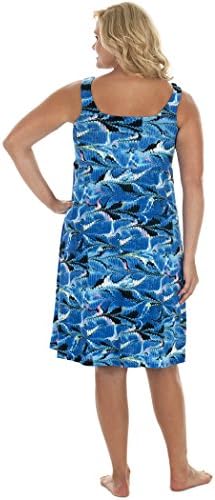 Soulevant Women's Ocean Waves Print Chemise Small Black/Blue