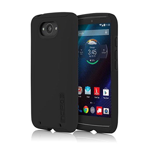 Motorola Droid Turbo Case, Incipio [Shock Absorbing] DualPro Case for Motorola Droid Turbo-Black/Black
