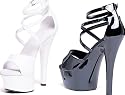 601-Autumn Platform Sandal With Crisscross Foot Straps and Double Buckle Ankle Straps High Heel Shoes