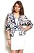 Armani Exchange Womens Printed Cinch Waist Hooded