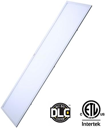 LED Flat Panel 2x4 White Frame Troffer Sheenly, 45W 4000K Ultra Thin .4" Thickness, 4000 Lumen, 24x48x.4, Lighting Fixture DLC Qualified and Lighting Facts for Nationwide Rebate Programs
