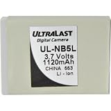 Ultralast Canon NB-5L Equivalent Digital Camera Battery,Rechargeable and long-lasting