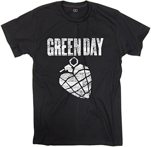 ShirtInspire Women's Green Day Unisex Black T-Shirt Tee Small