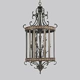 Progress (T) 12-light Barcelona Foyer Chandelier in Old Iron Crackle - Old Iron Crackle Finish