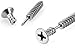 Body Accentz 316L Surgical Steel Phillips Countersunk Plus Screw Tragus/Cartilage Barbell 16g 1/4