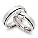 Unique Trauringe Eheringe Hochzeitsringe Edelstahl Gravur R9114s