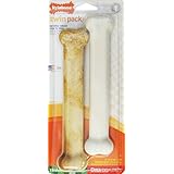 Nylabone Healthy Edibles Giant Bacon and Chicken Flavored Dog Bones, Twin Pack