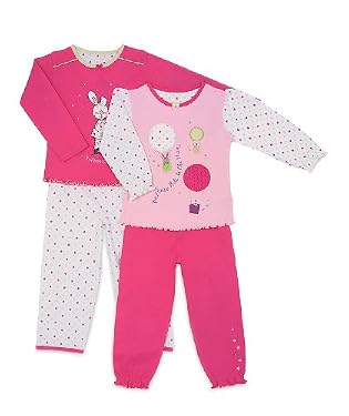 Bunny and Stars pyjamas - 2pk 4-5years
