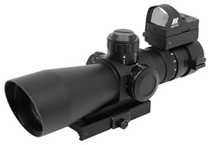 NcStar Mark III Tactical P4 Sniper 3-9X42/Scope Adaptor Mount/Red Dot Combo Package (STP3942G/D)