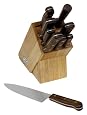 Chicago Cutlery Walnut Tradition 10-Piece Knife Set with Block