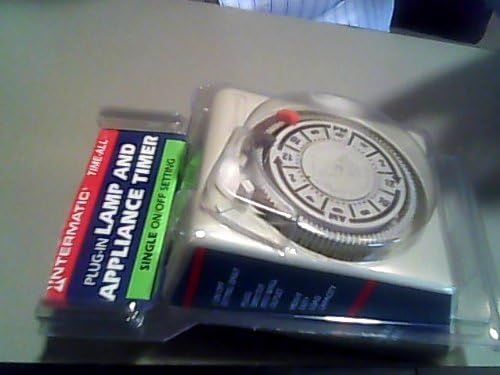 1986 Intermatic Incorporated Intermatic Time-all Plug-in Lamp and Appliance Timer Model#sb111c----single On/off Setting---1 On/off Setting Daily, Plugs Directly Into Wall Outlet, Heavy Duty Load Capacity Model Sb111c---provides Security and Safety for Your Home, Gives Your Home a Lived-in Look, Automatic or Manual Button, Ul Listed---intermatic Time-all Model Sb111c Automatically Turns on and Off At Desired Time Once Every 24 Hours---on Times: Max-23 1/2 Hours, Min-1/2 Hour---manual On/off Switch: Permits Normal Used Any Time Without Resetting---specifications: Rated Capacity: 15 Amps., 1875 Watts, 1250 Watts Tungsten, 1/3 H.p. Motor Load, 125 Volts Ac, 60hz.