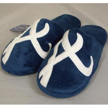 Atlanta Braves MLB Big Logo Hard Sole Slide Slippers - XL