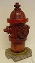 Fire Hydrant Indoor Outdoor Statue Fireman Decoration
