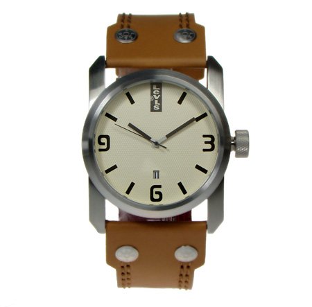 Levi’s Herrenuhr L012GU-X hellbraun beige Leder Quarz