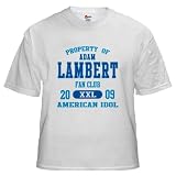 Property of Adam Lambert Fan Club White T Shirt 41EosYDugOL. SL160 Property of Adam Lambert Fan Club White T Shirt