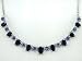 14K Double Sapphire & Diamond Necklace