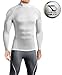 Defender New Men's Cool Compression Mock Shirts Tights Skin Clothe Baseball WH_2XL