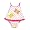 Sand N Sun - Newborn Girls One Piece Swimsuit, Pink, Multi (Size 6-9Months)