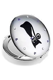 Diamanté Cat Compact Mirror