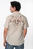 Indigo Star Tan Plaid Shirt Top Hat Skull Duel Last Man Standing