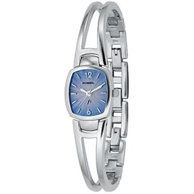 Fossil ES9748 Ladies Stainless Steel Bracelet Watch with Blue Analog Dial