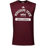 adidas Mississippi State Bulldogs Maroon Youth Arched Logo Sleeveless T-shirt