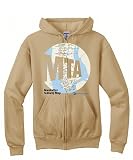 NYC MTA - Globe Subway Map - Vegas Gold Full-Zip Hoody - 3X-Large