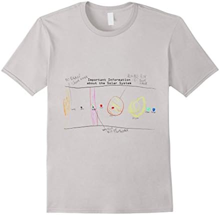 Men's Important Information About the Solar System Small Silver