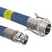 Goodyear EP Hi-Per Blue FEP Chemical Hose Assembly, Stainless Steel 316 Cam And Groove Couplings, 200 PSI Max Pressure