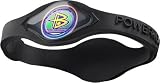 Power Balance Silicone Wristband Black/Black Letter Medium