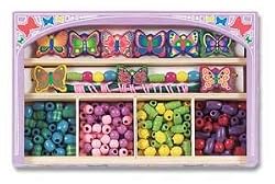 MELISSA & DOUG BUTTERFLY WOODEN BEAD SET