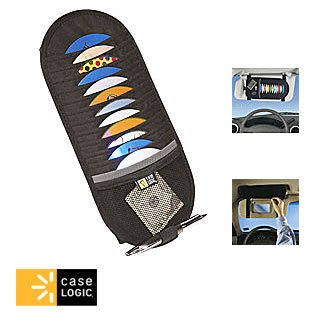 Childrens Toyshop  Electronics : Case Logic Safely Stores 12 CDs on Your Car's Sun Visor - Black