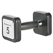 Reebok Square Chrome Dumbbell with Rubber Coating - 5 lbs.